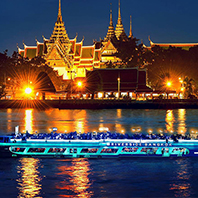 【歡慶周年 買一送一 搭華航遊泰國】河畔嘉年華號、班乃迪克之家、四方水上市場、爽泰莊園、七珍佛山、MAX泰拳秀、鄭王廟